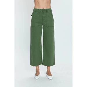 NEW PISTOLA sophia wide leg utility ankle pants in basil